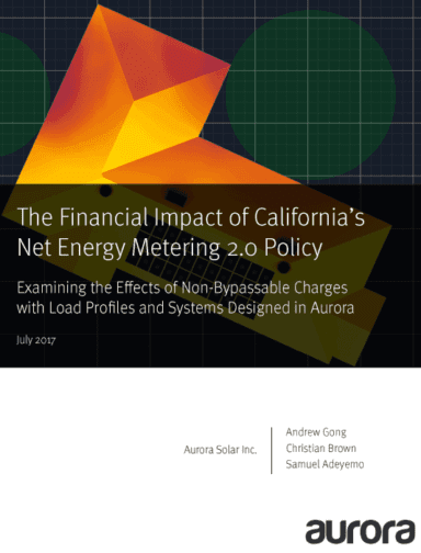 The Financial Impact of California’s Net Energy Metering 2.0 Policy