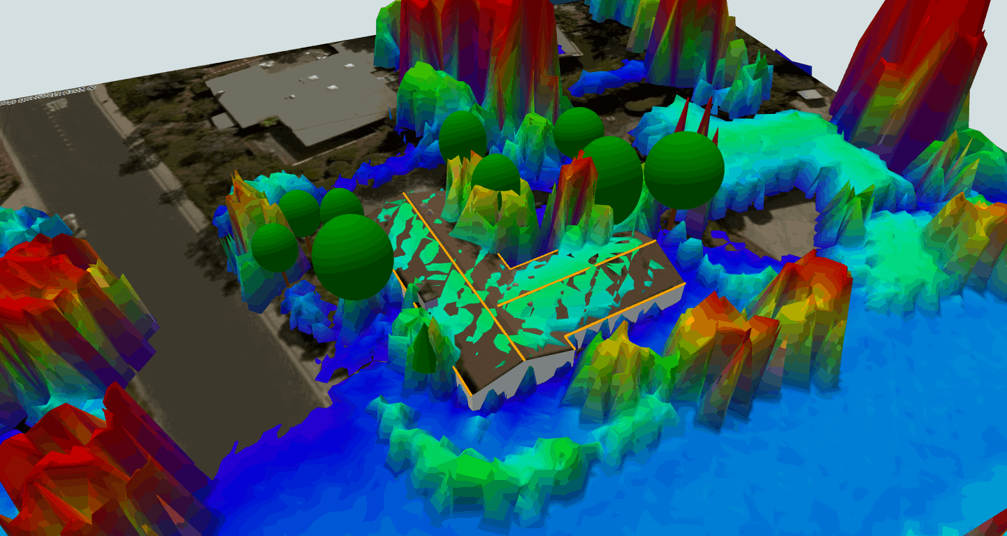 LIDAR creates a topographical map of an area that can enhance the solar design process