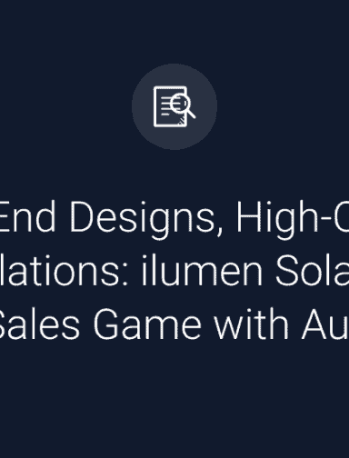 High-End Designs, High-Quality Installations: ilumen Solar Ups Its Sales Game with Aurora